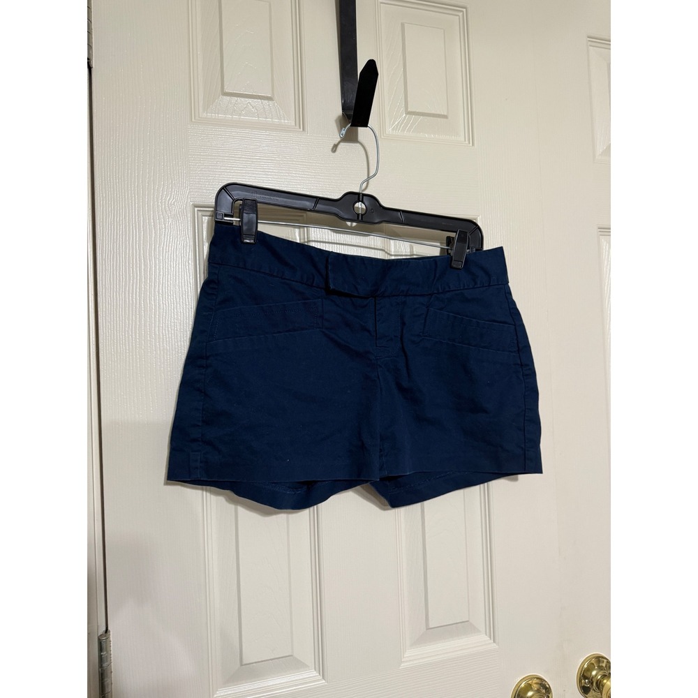 Converse One Star Womens Navy Blue Cotton Chino Shorts Size 4 Mid Rise Casual